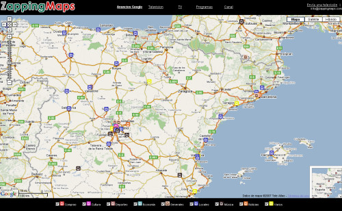 ZappingMaps. Ver televisión por internet desde un mapa mundi